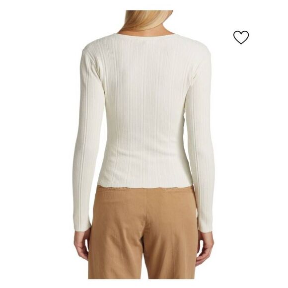 Frame Wrap Front Sweater Size Medium - Picture 2 of 9